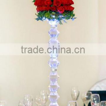 beautiful crystal flower stand for wedding