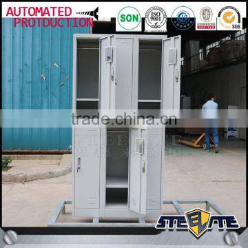 Portable Metal Locker Cabinet Storage Cabinet 6 Door Wardrobe photo-3