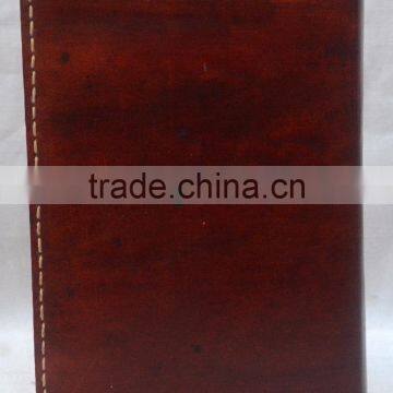 Handmade Vintage Stone Embossed Refillable Leather Notebook photo-2