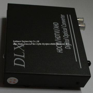 2channels 1920x1080P HD-TVI Video+1ch RS485 Fiber Optical Transmitter and Receiver TVI PTZ Camera to Fiber Converter photo-3