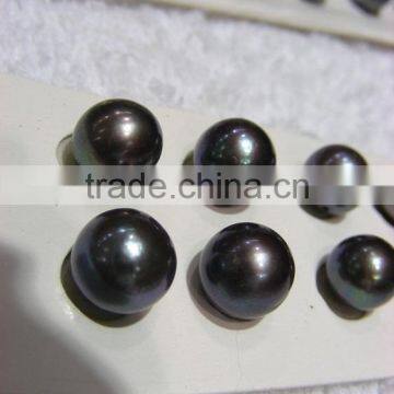 Good Price 9-10 mm Black Round Freshwater Pearls photo-3