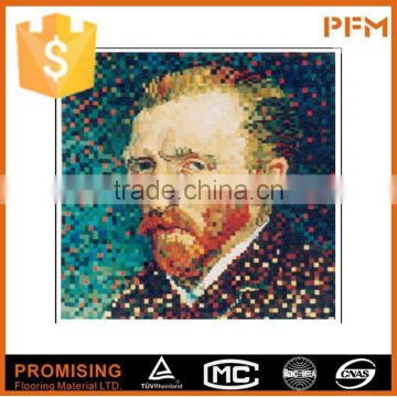 natural van gogh mosaic pattern wall glass mosaic