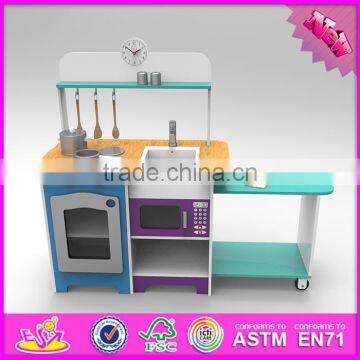2016 New Design Preschool Home Play Wooden Toy Kitchen Sets for Kids W10C252 photo-6