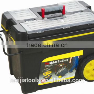 Airport trolley tool box with wheel and telescopic handle