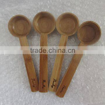 Eco-friendly bamboo milk coffee scoop