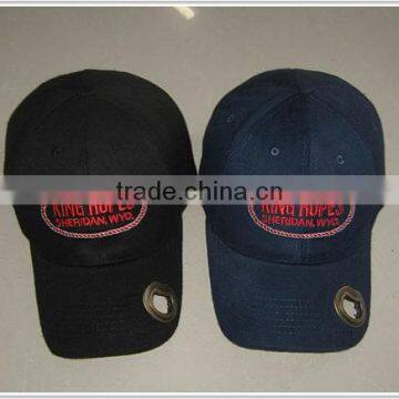 custom high qality cheap baseball cap with bottle opener