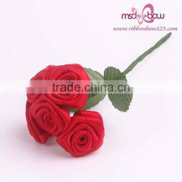 Fancy Beautiful Bulk Artificial Ribbon Rose Flowers photo-2