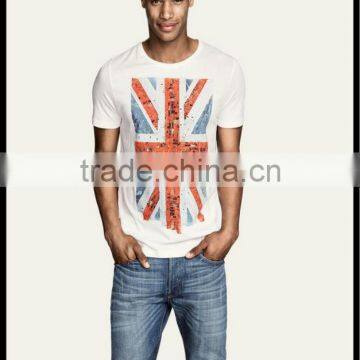 High Quality 100% Cotton Mens Tshirt Printing