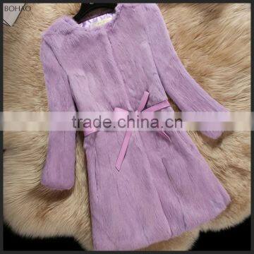 Many Colors Avaliable Elegant Style Faux Rabbit Fur Coat Women