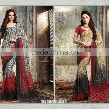 FnU Glamour Chiffon Printed Designer Saree