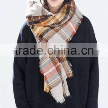 Fashion Hot Popular Lady Checked Plaid Scarf photo-2