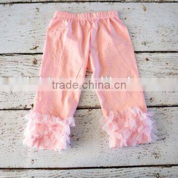 Fashion Children's Clothing Baby Girl Stripe Sew Sassy Icing Legging Ruffle Baby Harem Pants photo-4