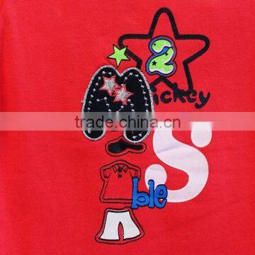 Wholesale Latest Design Baby Girls 2 Pcs Set Knitted Short Sleeve Top and Long Pant Summer Clothing Set TP-7719 photo-3