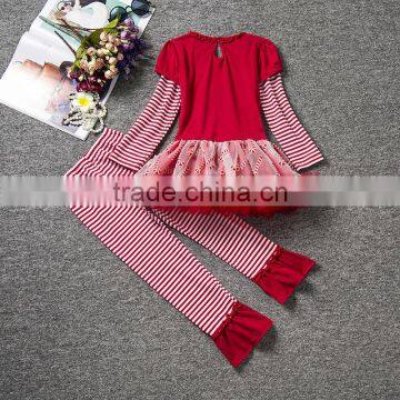 Newest Cotton Girls Clothing Sets Christmas Children Suits Leisure Kids Clothes photo-4