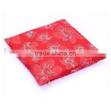 Red jacquard cushion