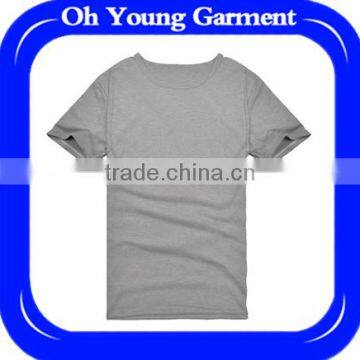 Promotional Men high quality 100%cotton plain t shirt