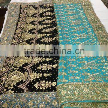 Dabka border Sarees