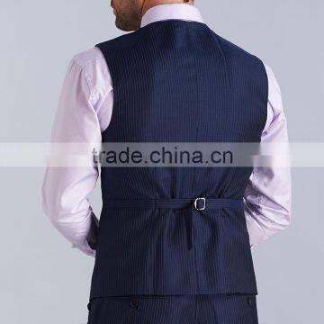 Bospoke Slim Fit Blue Latest Design Coat Pant Men Suit photo-5