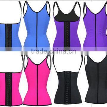 Instyles Steel Bone Sport Adjustable Strap 100% Latex Waist Training Cincher Vest Corse XS-6XL