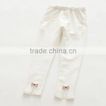 Wholesale Sweet Style Solid Color Cotton Baby Girl Pants photo-3