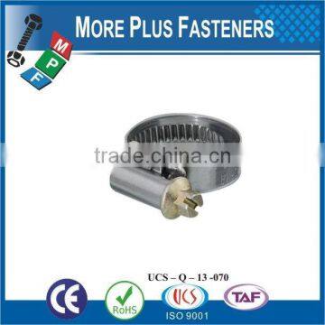 Made in Taiwan Stainless Steel strong stainless steel hose clamps flexible hose clamp European style