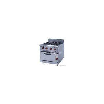 Silver Commercial Kitchen Equipments ZH-RQ-4 , 4.8KW PNG Gas Burner With Oven