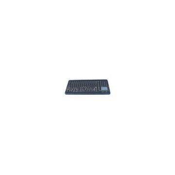 IP65 dynamic rated water proof ruggedized silicone industrial backlight pc keyboard with sealed touc