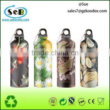 Food grade Aluminum promotional water bottle for outdoor