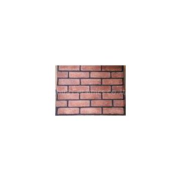 Red Classical Cement Faux Exterior Brick For Hotel / Railway Station