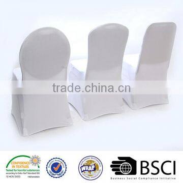 Universal White Polyester Spandex Chair Covers Wedding Party Banquet