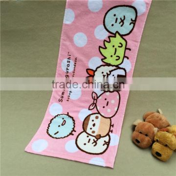 Digital printed customized cartoonTowel,100% cotton printed children towel