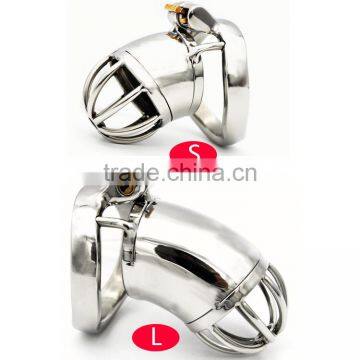 304 Stainless Steel Cock Cage Penis Ring Chastity Device Male with Stealth New Lock Adult Sex Toy