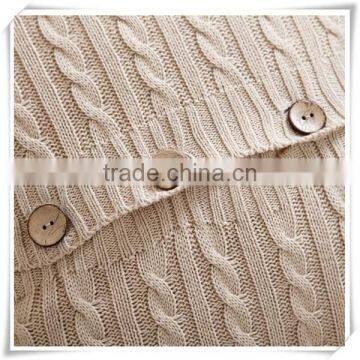 Good Style Cotton Small Office Hold the Twist Knitting Buttons Cushions Wool Knit Pillowcases photo-2