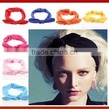 YOGA HEADBAND Women's Jersey Turband Twist Hair Band Headband Head Wrap With Twisted Center for Women and Girls