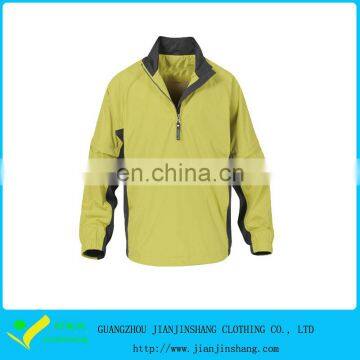 OEM Service Yellow-Grey Nylon Stand Collar No Hoodies Sport Jacket