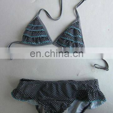 Fashion Kniting Lace one piece swimwear for kids