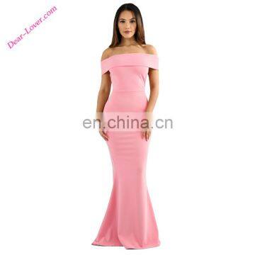 Elegant Off Shoulder Long Cocktail Women Party Dress