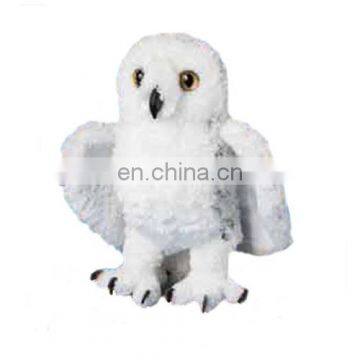 Fly animals 9inch Snow White Owl high quality plush toy