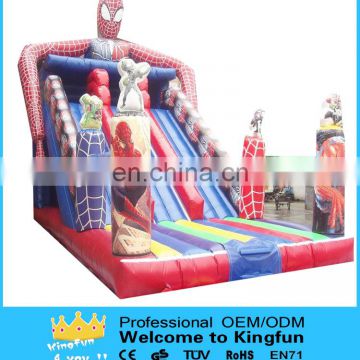 Giant inflatable spiderman slide for kids