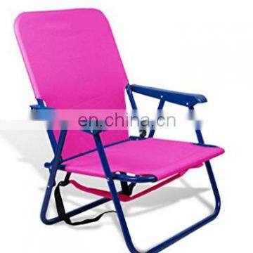 Steel Low Back Folding Foldable Beach Chair Avaliable Customize Brand