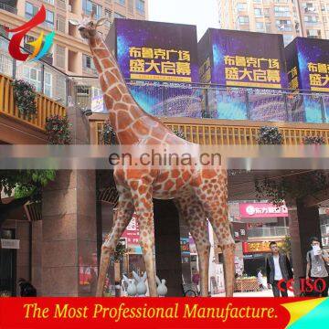 playground lifelike fiberglass giraffe sculpture