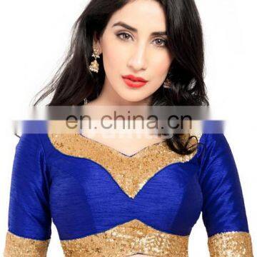 Designer Heart Shaped Back In This Readymade Stitched Blouse for women