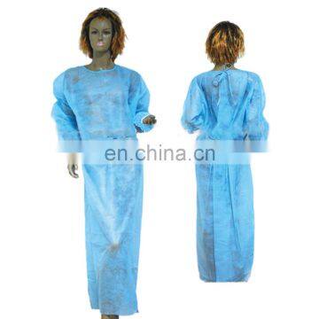 Disposable 40G non- woven isolation gown BLUE