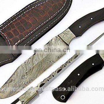 Damascus knifes - Custom Damascus Full Tang Tracker Hunting Knife