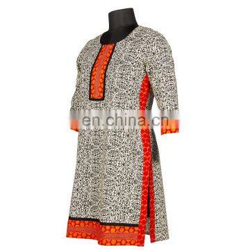 COTTON PRINTED WITH PLAIN DYE SIMPLE DESIGN REGULAR WEAR