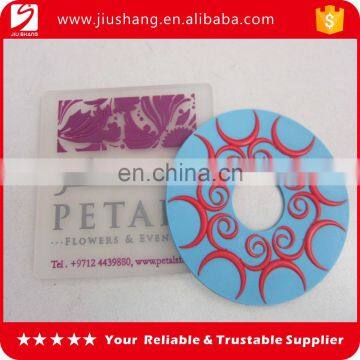 Personalized transparent square pvc coaster for tea