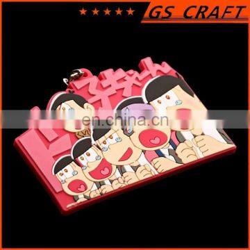 Best Selling Rubber Key Chain Custom Soft Pvc Cartoon Keychain photo-3