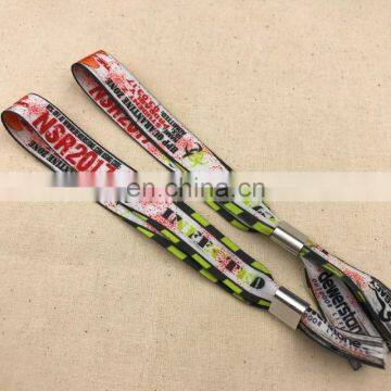 Newest Design Adjustable Woven Festival Fabric Wristband photo-6