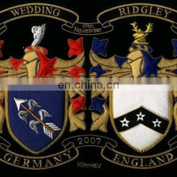 Hand Embroidery Family Crest Blazer Badges/Blazer Pocket Badge/University Blazer EB-163