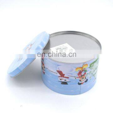 Cute Round Christmas Gift Tin Boxes,metal Tin Box for Candy/chocolate/cookies photo-6
